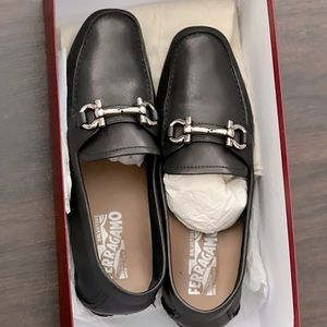 Ferragamo black loafers